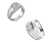 Custom wedding rings from Diamonds on Main