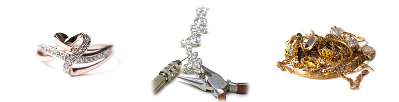 Services at Diamonds On Main - custom design, restringing, repurposing, jewelry repair, buying unwanted gold, silver, platinum, diamonds